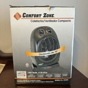 Comfort Zone Oscillating compact heater/fan CZ50BK
